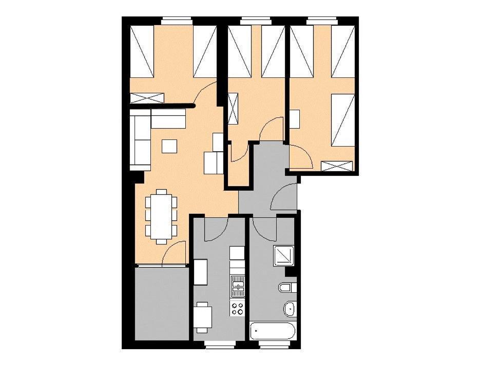 M M Central Apartments Gruppen, Handwerker Und Monteure Budget برلين المظهر الخارجي الصورة